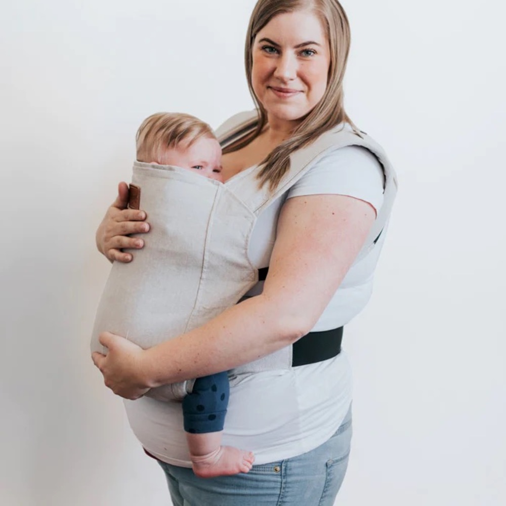 Happy Baby original baby carrier in Flax